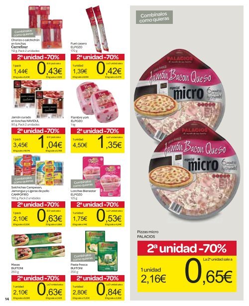 2a unidad -70% - Carrefour