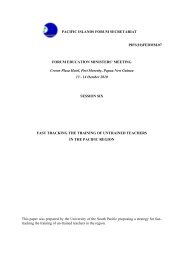 Fast Tracking the Training of Untrained Teachers - Pacific Islands ...