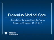 Presentation - Fresenius Medical Care