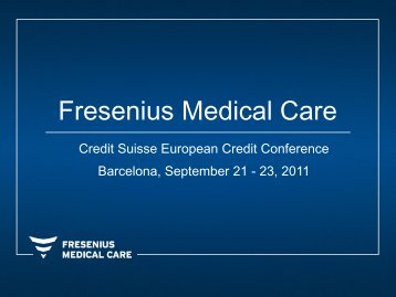 Presentation - Fresenius Medical Care