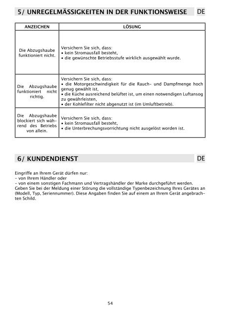 Gebrauchsanweisung - Foster S.p.A.