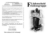 Flugblatt 1 - Friedensgruppe Lüdenscheid