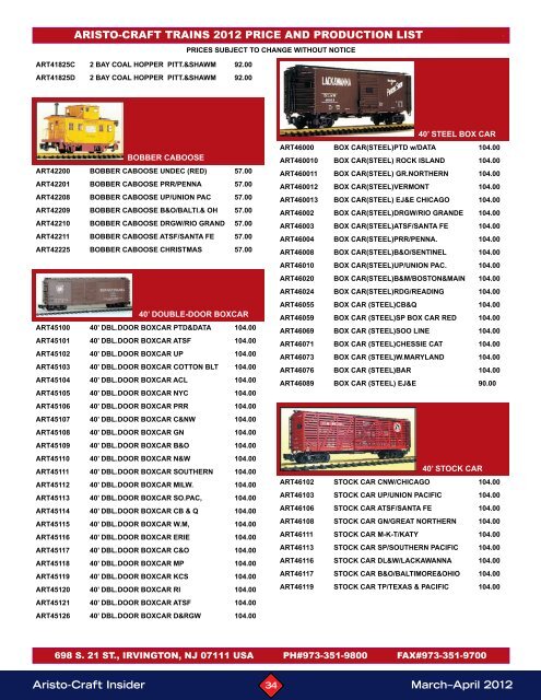 Insider March-April 2012 - G Scale News