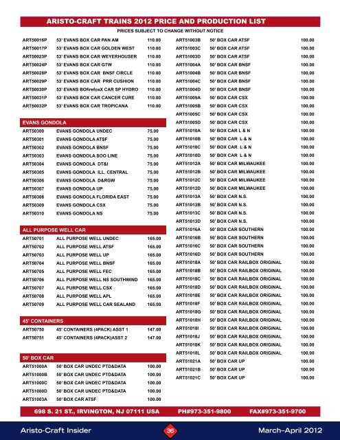 Insider March-April 2012 - G Scale News