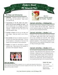 Enders Road PE Newsletter - Fayetteville-Manlius Schools