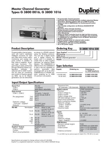 Du line® - Carlo Gavazzi