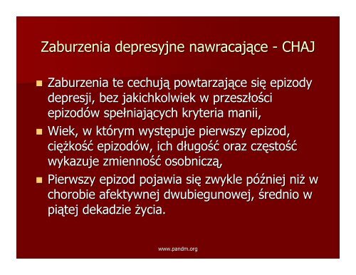 Choroby afektywne i zaburzenia nastroju Choroby ... - Pandm