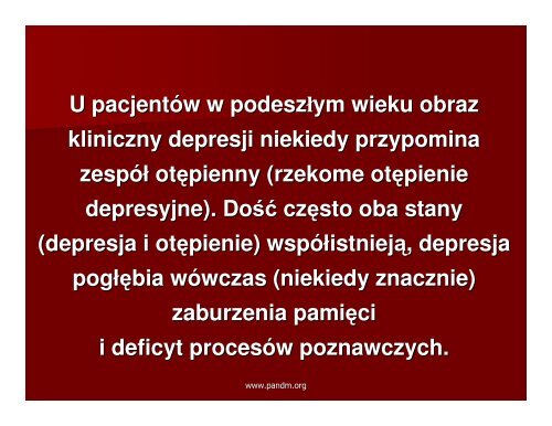 Choroby afektywne i zaburzenia nastroju Choroby ... - Pandm