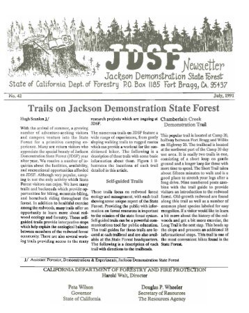 JSDF Newsletter - Cal Fire - State of California