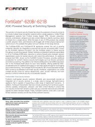 FortiGate-620B/621B Datasheet - Fortinet