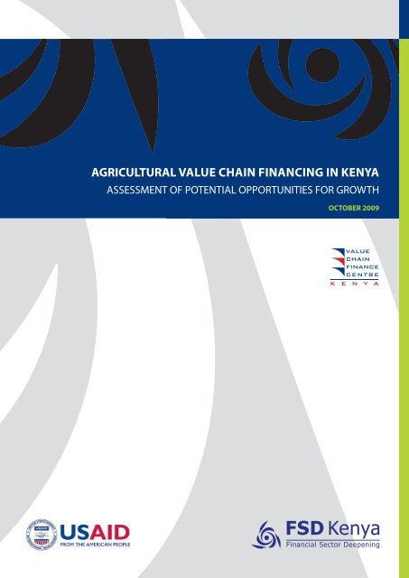 AGRICULTURAL VALUe ChAIn FInAnCInG In KenYA