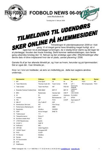 Fodbold News 06-09 - Fodbold FKBU