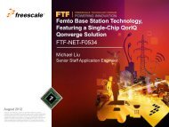 Femto Base Station Technology, Featuring a Single-Chip QorIQ ...