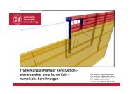 Numerische Untersuchungen zum räumlichen Tragverhalten ... - FZK