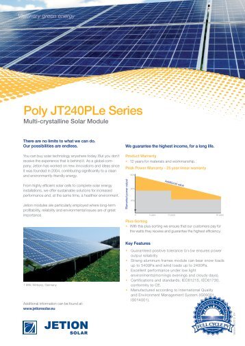 Poly JT240PLe Series