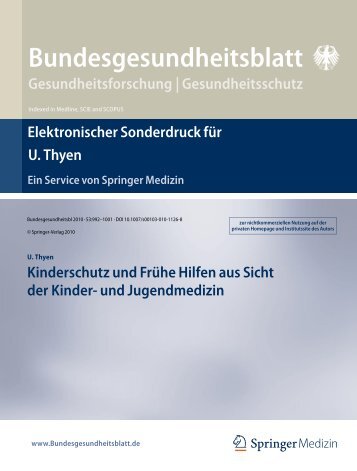 Kinderschutz und Frühe Hilfen aus Sicht der Kinder - Nationales ...