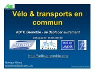 Vélo & transports en commun ADTC Grenoble - se déplacer autrement