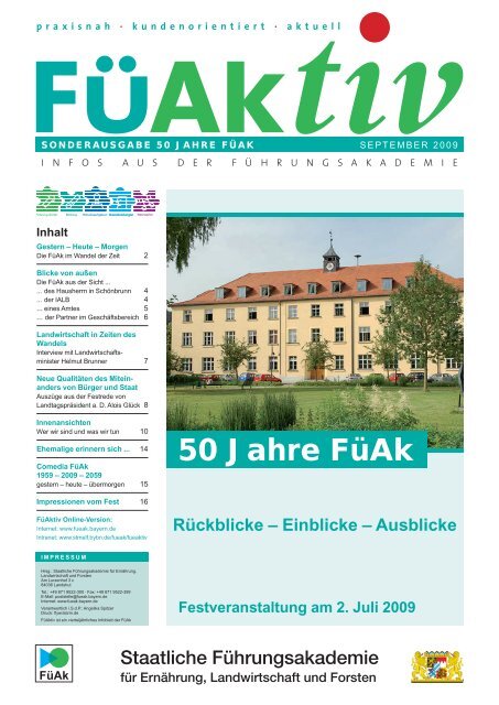 50 Jahre Füak - Staatliche Führungsakademie - Bayern