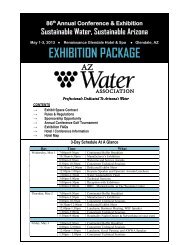 EXHIBITION PACKAGE - AZ Water Association