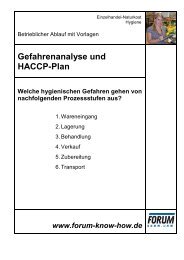 Gefahrenanalyse und HACCP-Plan