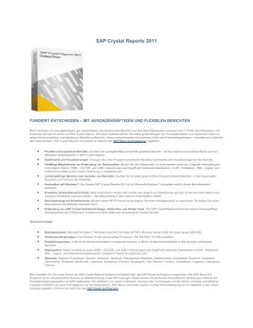 SAP Crystal Reports 2011 - ADN