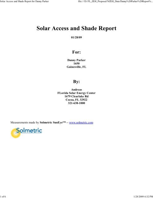 Preliminary Performance Evaluation of a Near Zero Energy Home in ...