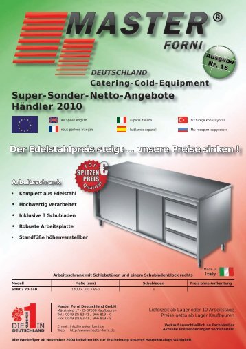 serie master inox 600 - gastro guru