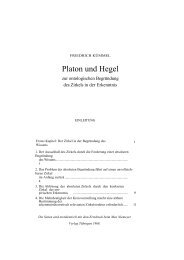 Platon und Hegel - Friedrich Kümmel