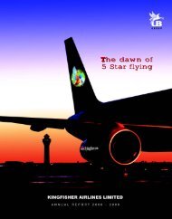 The dawn of 5 Star flying The dawn of 5 Star flying - Kingfisher Airlines