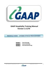 Back Office Training Manual - Module 9 (Other Stock Procedures)