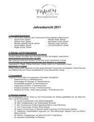 Jahresbericht 2011 - Einstiegsseite Frauenverein Ettiswil