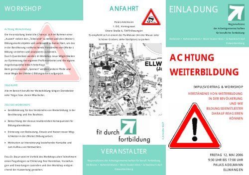 Flyer und Anmeldung