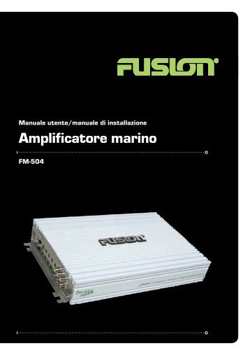 Amplificatore marino - Fusion