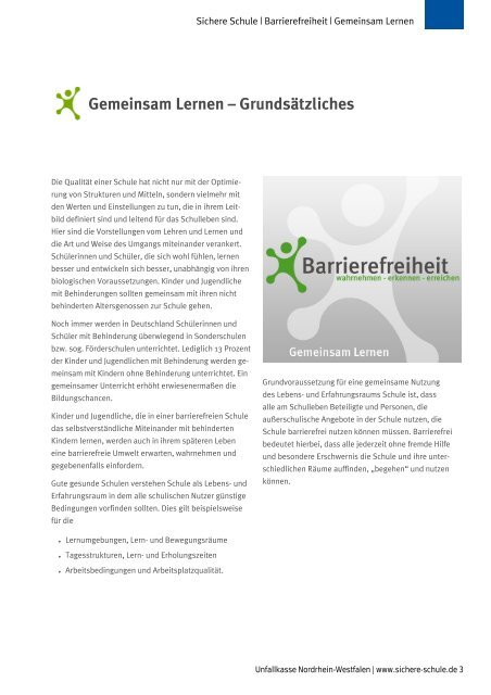 Sichere Schule - Barrierefreiheit