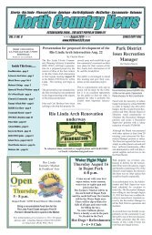 North Country News, August, 2012.