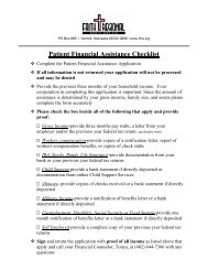 FRHS Financial Assistance Program Application - Faith Regional ...