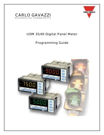 UDM35/40 & USC User Manual - Carlo Gavazzi