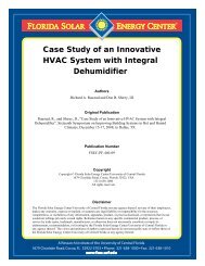 Case Study of an Innovative HVAC System with Integral Dehumidifier