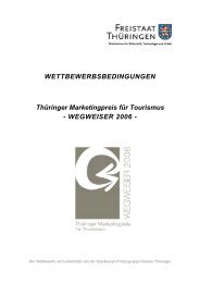 Wettbewerbsbedingungen - Freistaat Thüringen