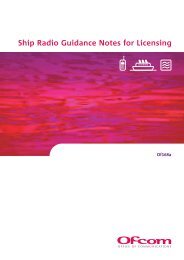 Ship Radio Guidance Notes for Licensing - Ofcom Licensing
