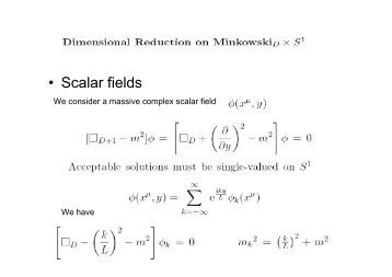 ? Scalar fields