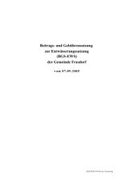 Beitrags- und Gebührensatzung zur Entwässerungssatzung (BGS ...