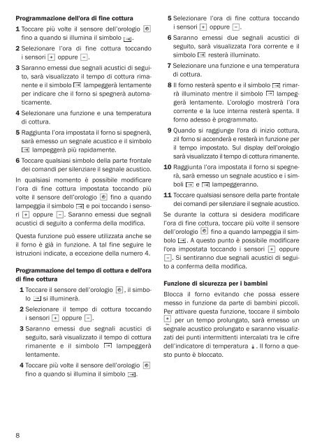 Libretto d'istruzioni - Foster