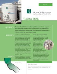 FCE Case Study 1-31-07 - Fuel Cell Markets