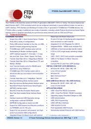 FT2232L Data Sheet - FTDI