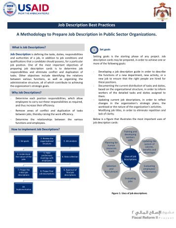 Job Description Best Practices A Methodology to Prepare ... - Frp2.org