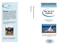 exercise brochure.pub - Frederick Memorial Hospital