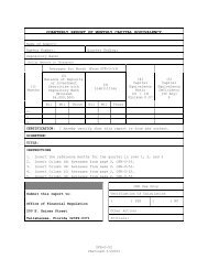 quarterly report of monthly capital equivalency - Florida Office of ...