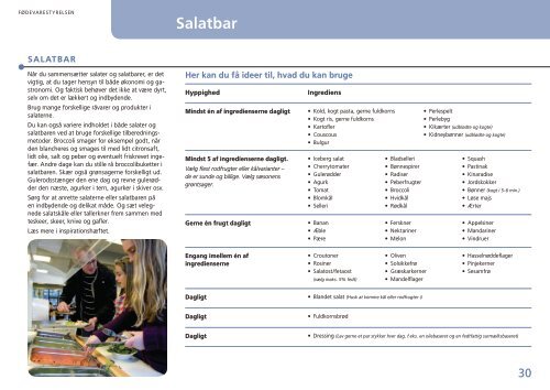 Sund skolemad - Fødevarestyrelsen