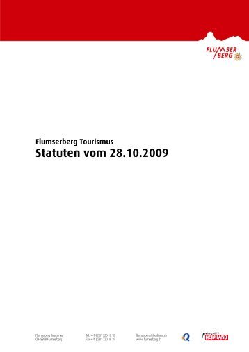 Statuten (pdf) - Flumserberg